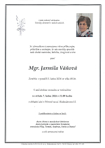 Mgr. Jarmila Váňová