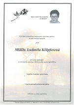 MUDr. Ludmila Klőpferová
