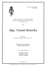 Mgr. Tomáš Hutečka