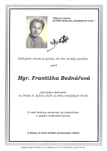 Mgr. Františka Bednářová